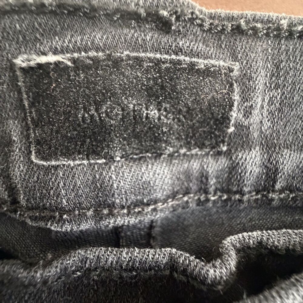 mother the mid rise dazzler ankle skinny black jeans not guilty wash 34 stretchy - Picture 7 of 9